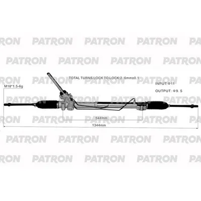 Рейка рулевая LAND ROVER FREELANDER 2 (L359) 06-14 PATRON PSG3142