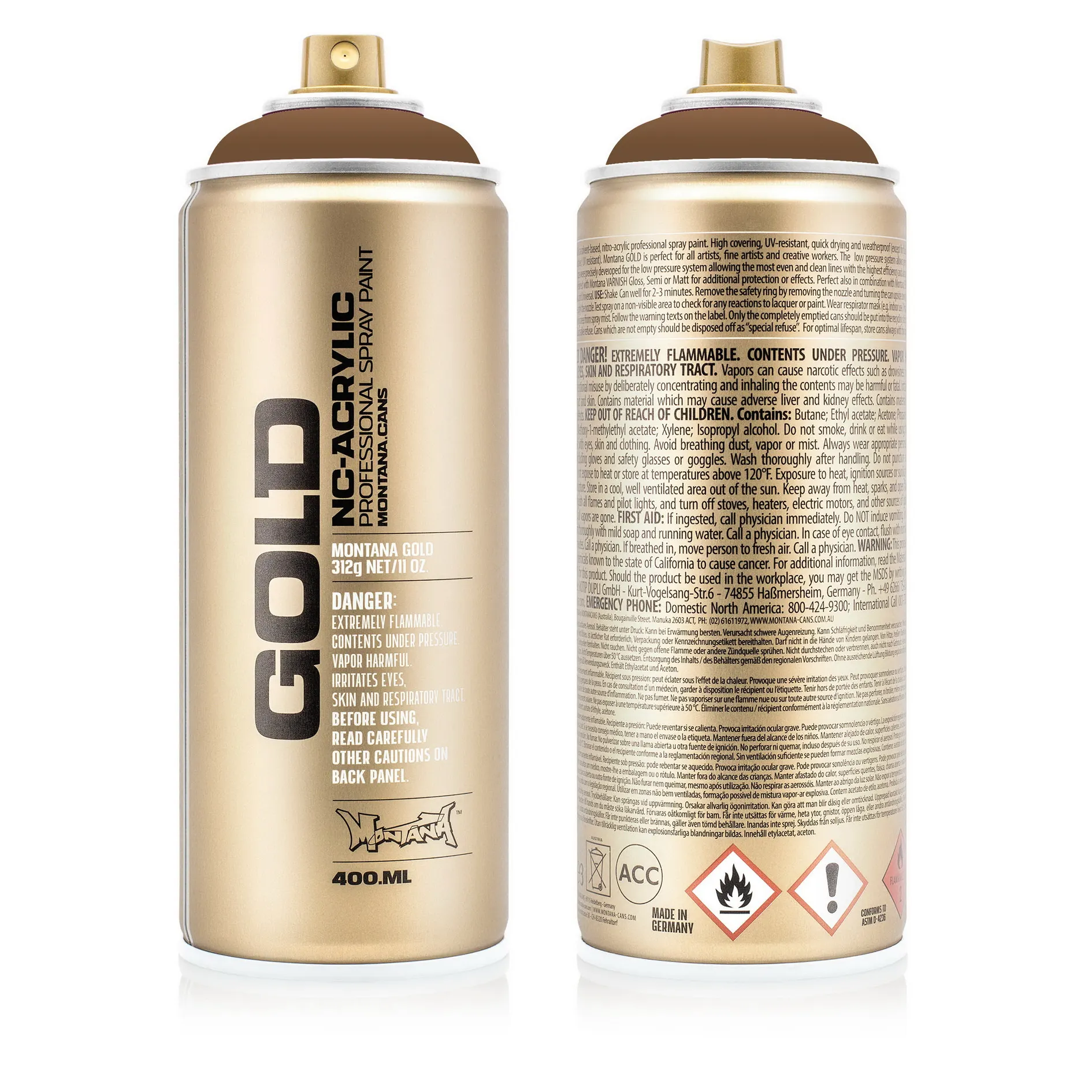 Краска GOLD бледно-коричневая MONTANA CANS G1470
