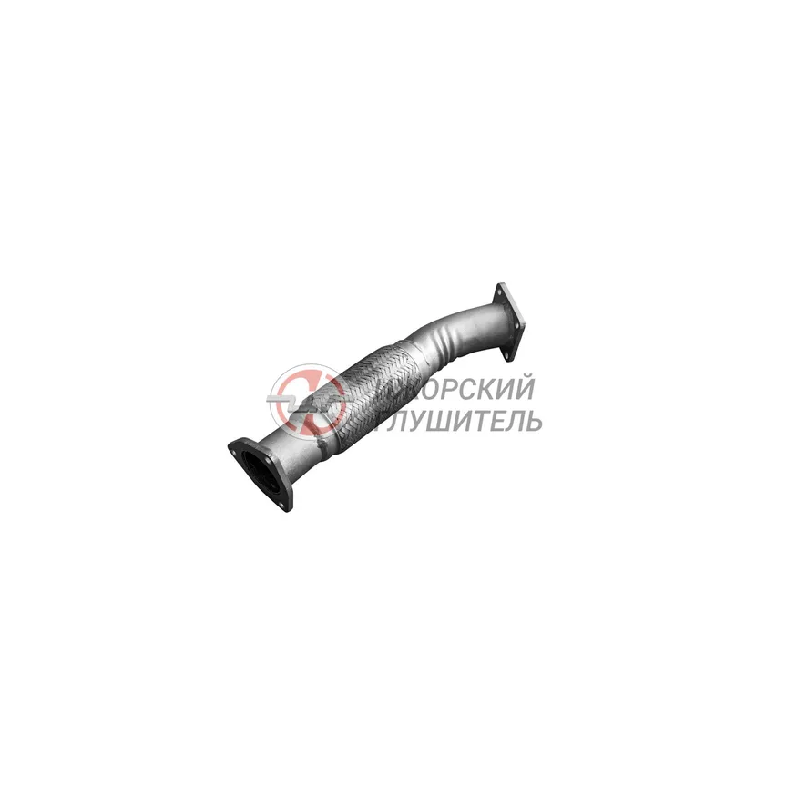 Труба промежуточная Hyundai - HD65, HD72, HD78 с гофрой компенсирующей (287205h350) Ижорский глушитель 136484