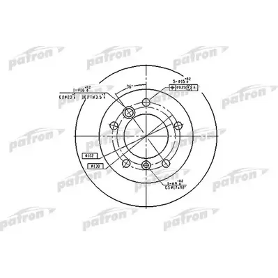 Диск тормозной задний MERCEDES-BENZ: G-CLASS 79-93, G-CLASS 89-, G- PATRON PBD4088