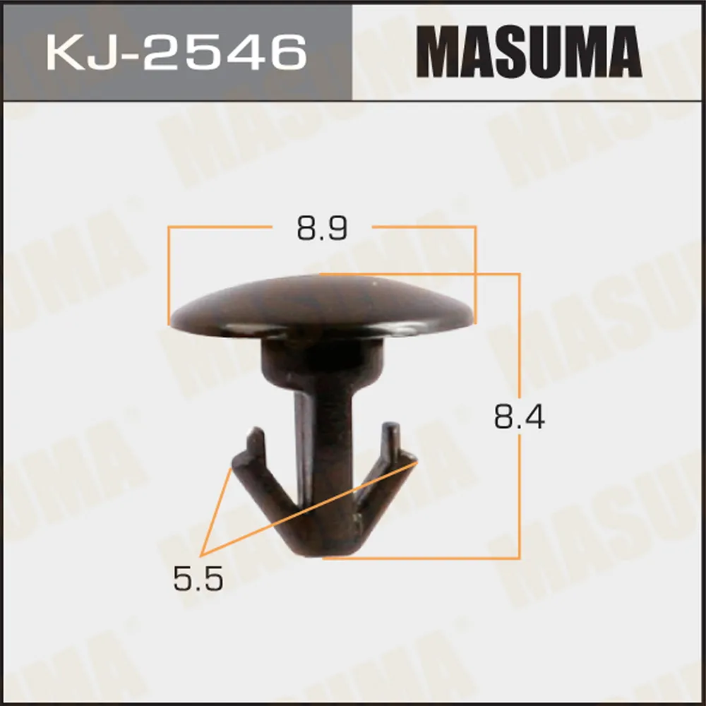 Клипса универс. 2546-KJ [уп.50] MASUMA KJ-2546