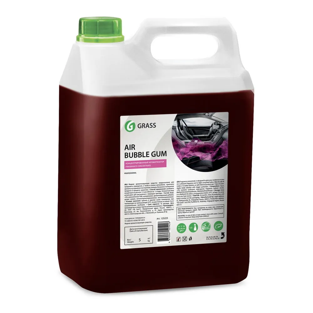 Ароматизатор AIR bubble gum, 5кг Grass 125223