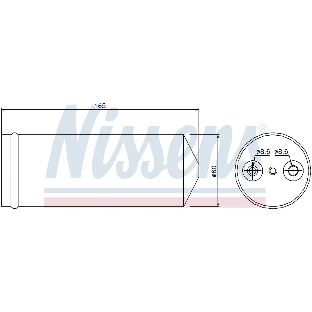 Осушитель кондиционера OPEL MERIVA 03-10, NISSENS 95437