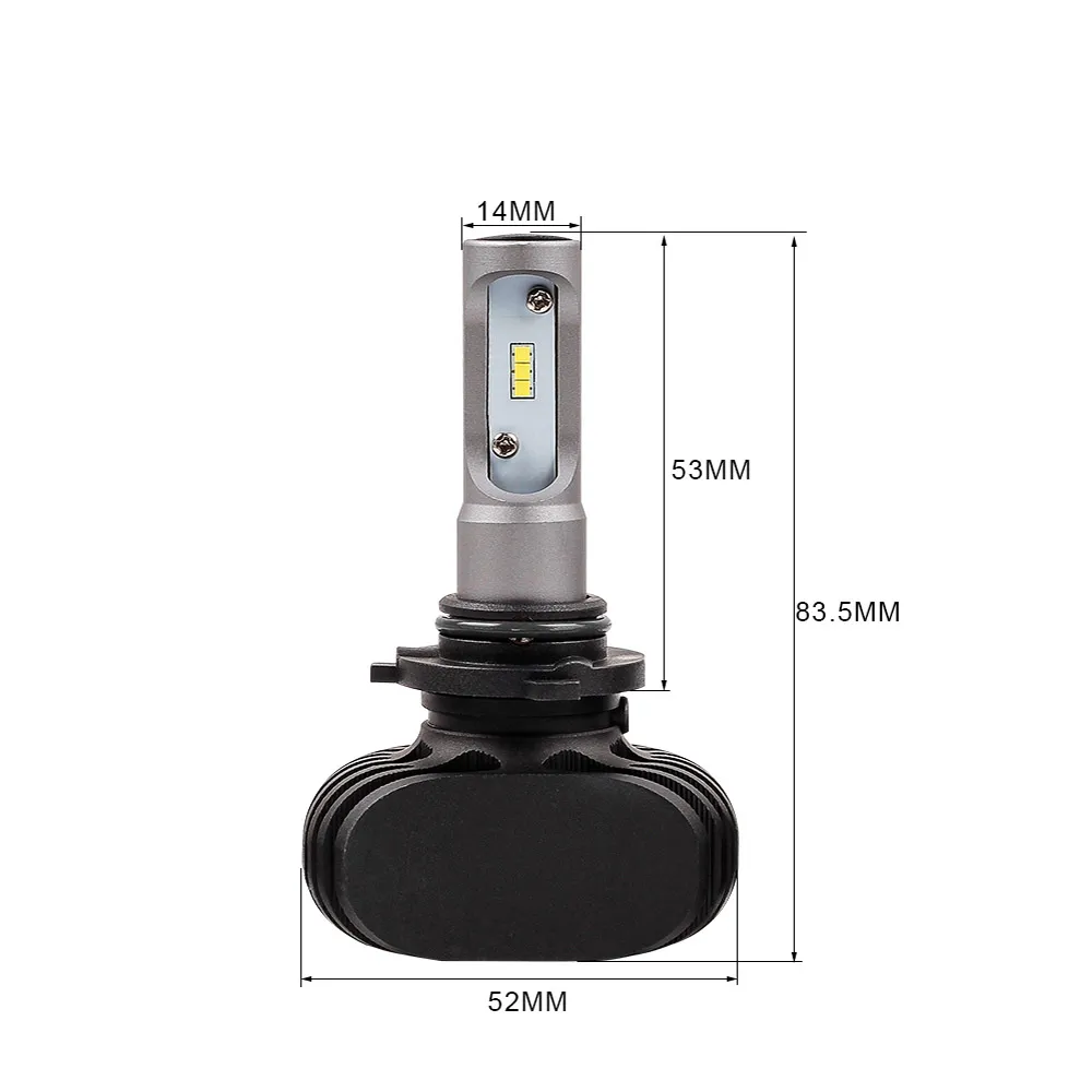 Лампа светодиодная 8-32V HB4 25W P22d 5000K VIZANT Seoul-csp 2 шт. картон 9006HB4