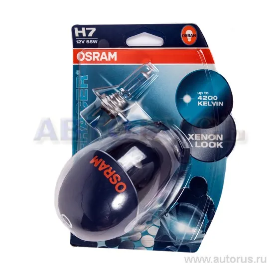 Лампа 12V H7 55W PX26d OSRAM X-RACER 2 шт. блистер 64210XR-02B