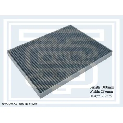 Фильтр салона CHRYSLER VOYAGER IV / DODGE CARAVAN --12.2008 carbon STARKE 107-325