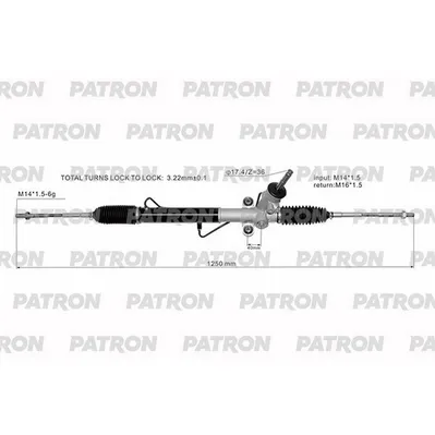 Рейка Рулевая SUBARU FORESTER 2009- PATRON PSG3277