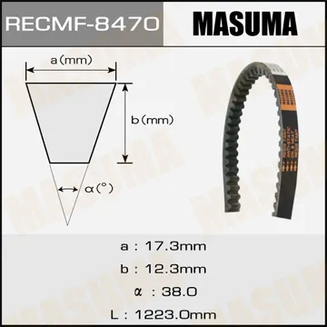 Ремень клиновый рк.8470, 17x1223 для рк.8470, 17x1223 мм MASUMA 8470