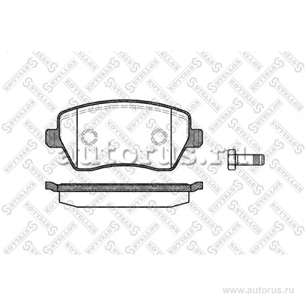 Колодки дисковые п. Nissan Micra 1.2i-1.5CDi &16V 03> STELLOX 998 000-SX