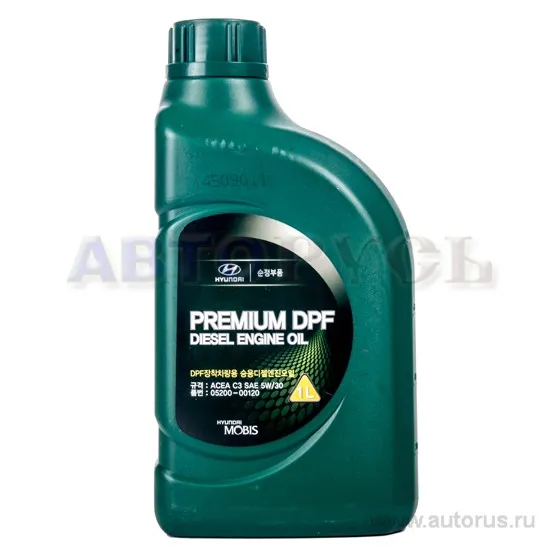 МАСЛО МОТОР. HYUNDAI PREM DPF DIES 5W30 520000120
