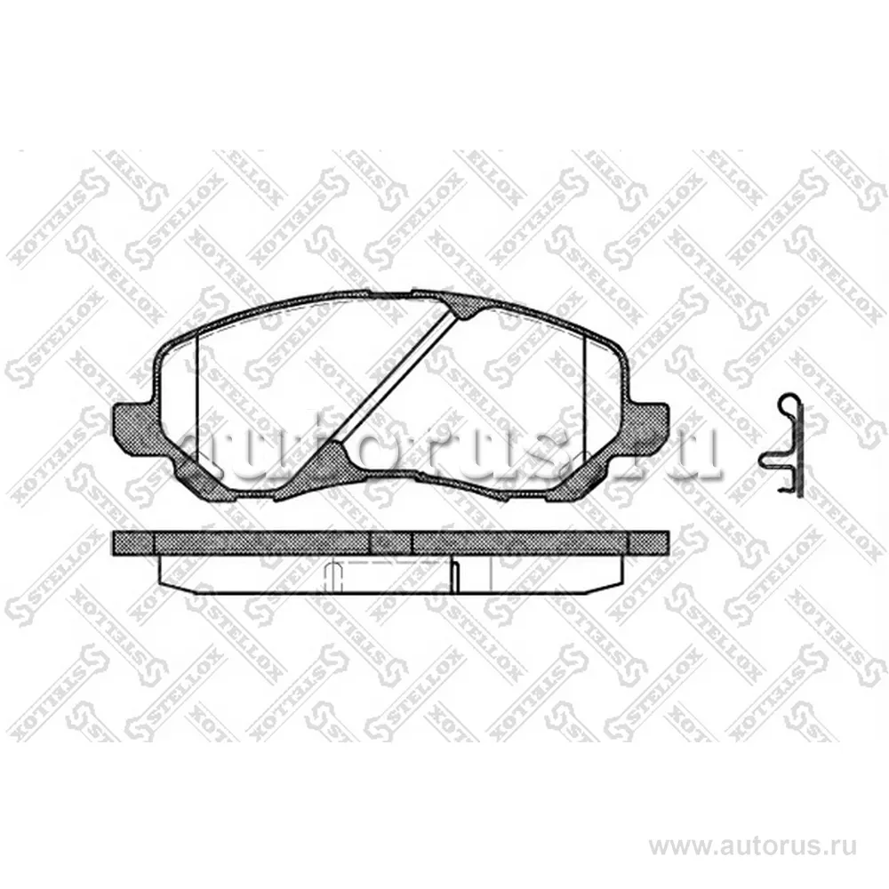 Колодки дисковые п. Chrysler Sebring, Dodge Stratus, Mitsubishi Ec STELLOX 815 002B-SX