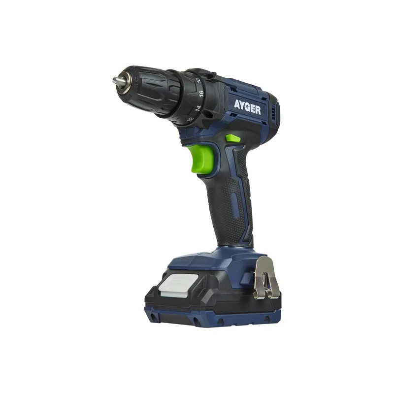 Дрель-шуруповерт аккумуляторный 18.0В 2.0Ач (2АКБ Li-Ion,кейс) AYGER AYGER AP18M