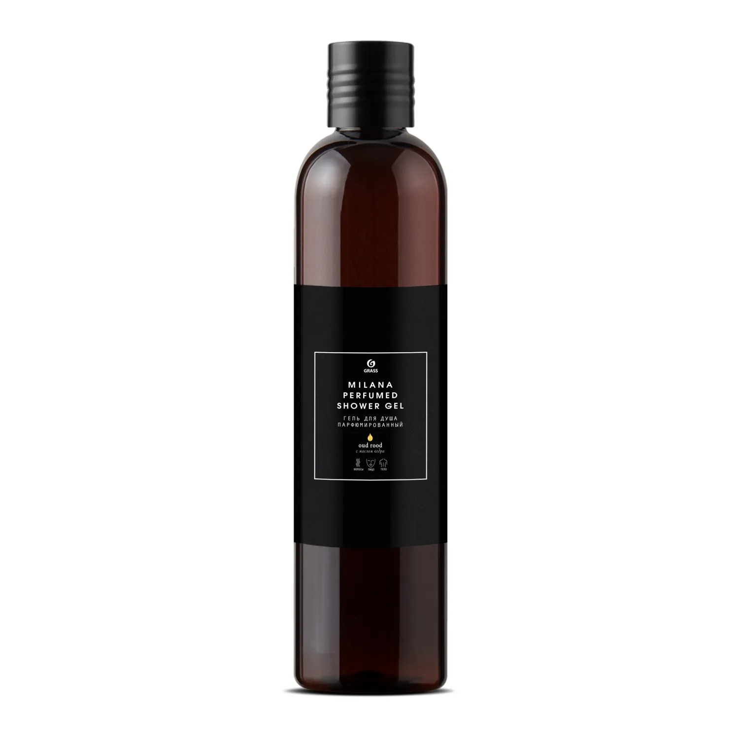 Парфюмированный гель для душа Milana Oud Rood 350 мл. GRASS 125659