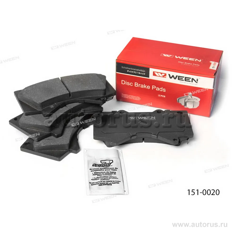 Тормозные колодки дисковые передние LEXUS LX, TOYOTA Land Cruiser 200 WEEN 151-0020