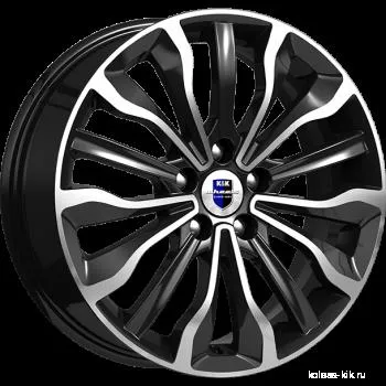 Диск литой R17 6.5J 5x114.3/66.1 ET40 КИК Атакама (КС756) алмаз черный 71547
