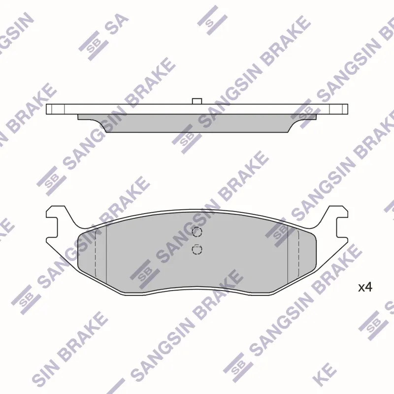 Колодки тормозные дисковые SANGSIN BRAKE SP4169