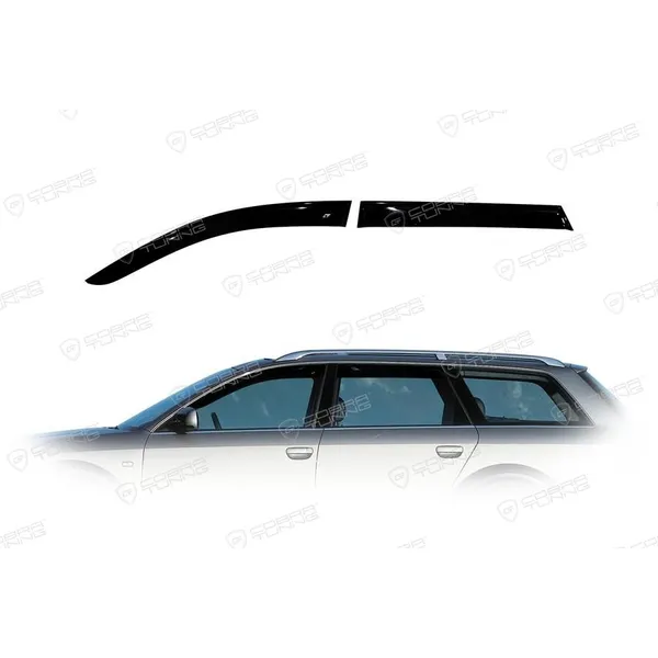 Дефлектора на окна Audi A6 Allroad 2000-2006 (С5)/Audi A6 Avant 1997-2004EuroStandard деф.окон Cobra Tuning AE10700