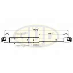 АМОРТИЗАТОР БАГАЖНИКА OPL OMEGA B 02/94-07/03 370N L=440,5/158MM