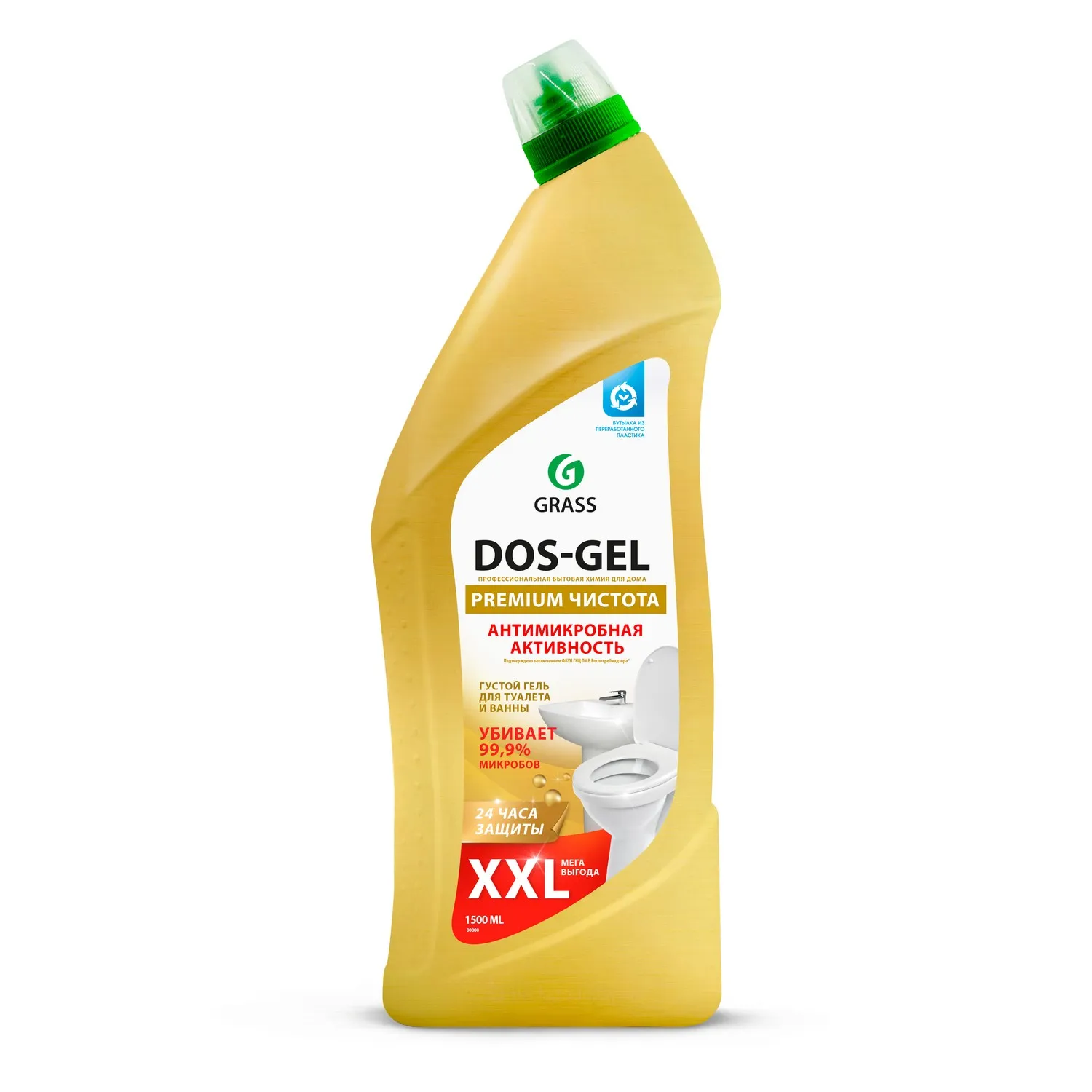 Чистящее средство с дезинфекцией DOS-Gel Premium флакон 1500 мл GraSS GRASS 125804