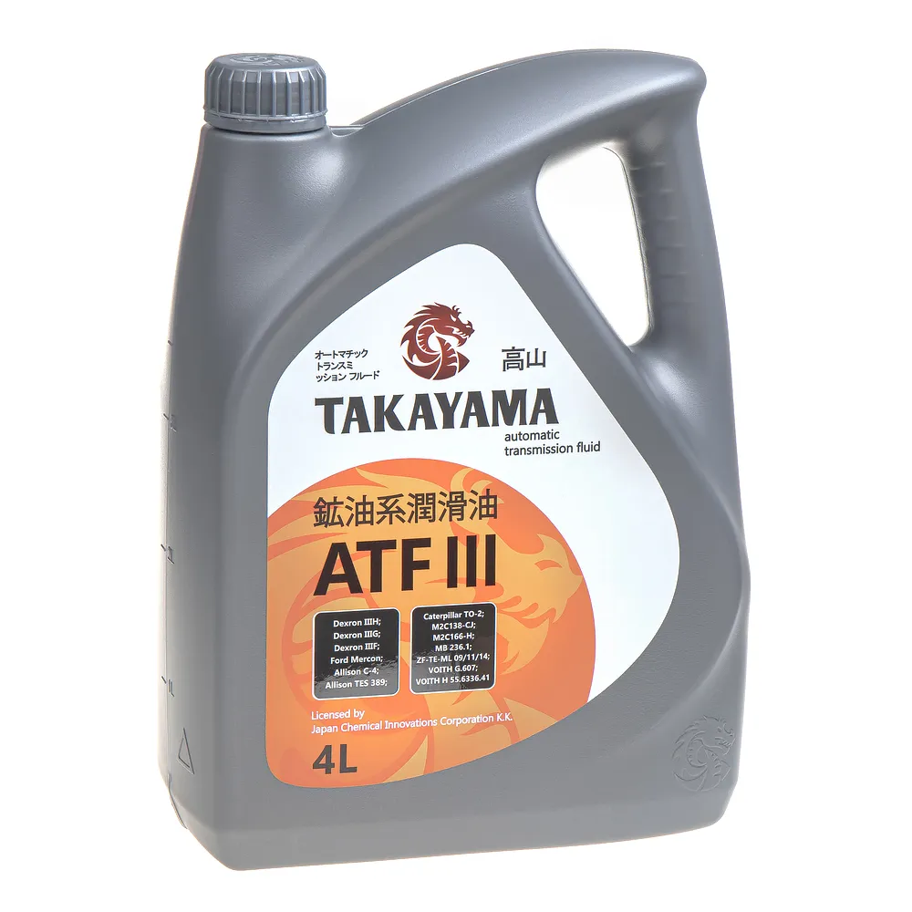 Масло трансмиссионное Takayama ATF III пластик минеральное 4л 605519