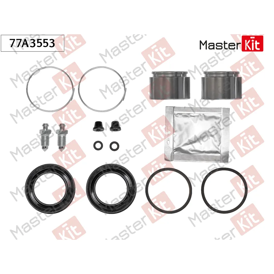 Ремкомплект тормозного суппорта+поршень Jaguar XJ (X350) 2003 - 2009 MASTERKIT 77A3553
