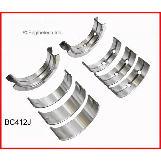 Вкладыши коренные STD GM 88-05 2.8/3.1/3.4L ENGINETECH BC412JSTD