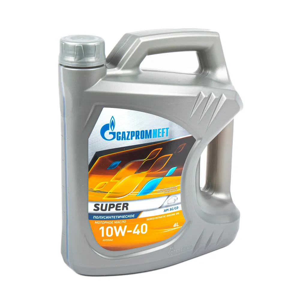 Масло моторное Gazpromneft Super 10W-40 полусинтетическое 4 л 2389901318