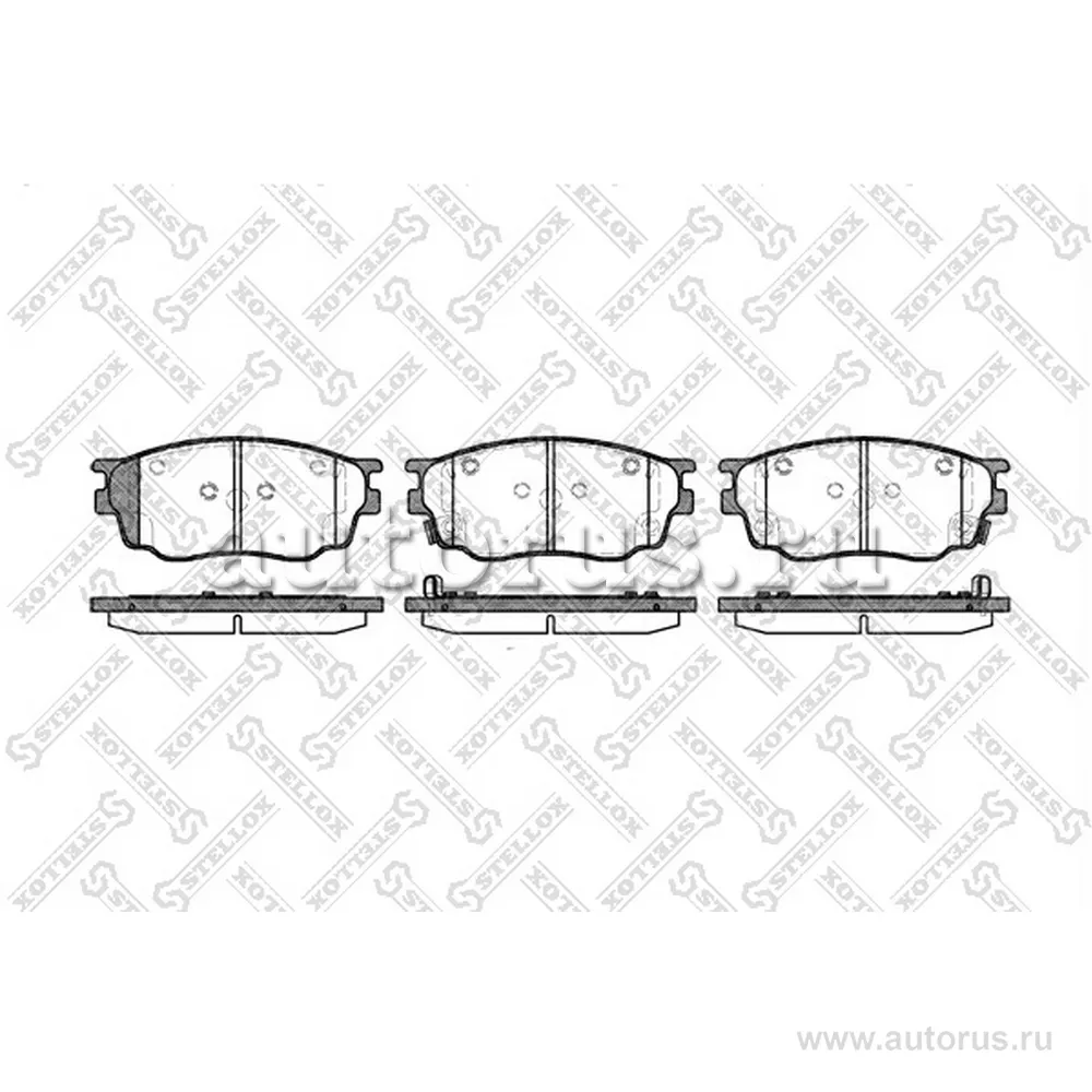 Колодки дисковые п. Mazda 6 GG/GY 1. STELLOX 811 022-SX