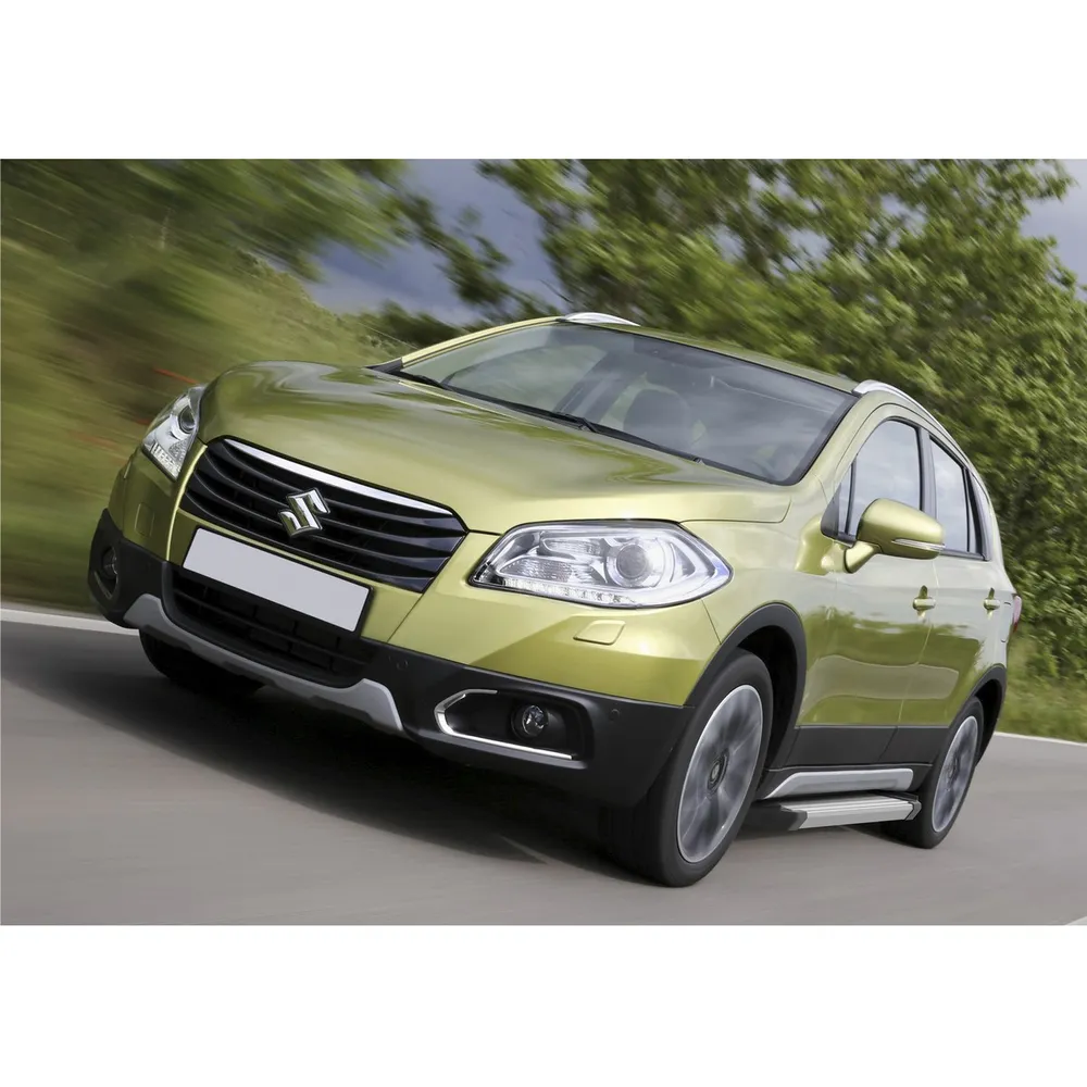 Порог-площадка Silver F173AL + комплект крепежа, RIVAL, Suzuki SX4 2015- Suzuki SX4 II рестайлинг F173AL.5503.1