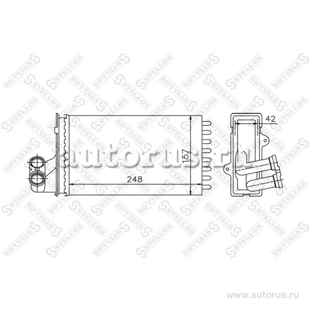 Радиатор печки Peugeot 405/406 all 92> STELLOX 10-35013-SX