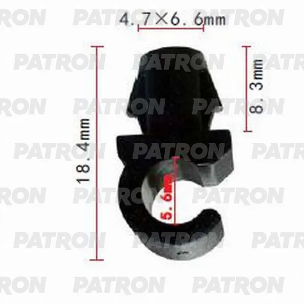 Держатель пластмассовый применяемость: упор капота PATRON P371056