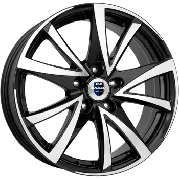 Диск литой R15 6.5J 4x100/60.1 ET37 КИК Игуана Алмаз черный 74795