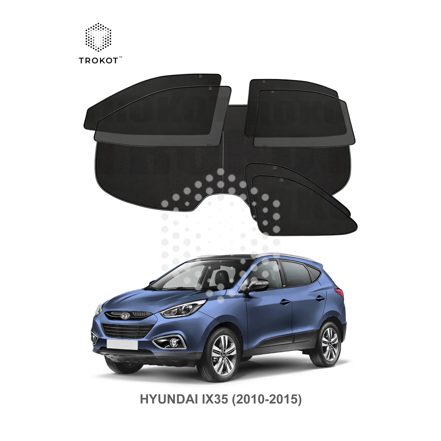 Полный комплект из 7 экранов Hyundai ix35 (1) (2010-2015)