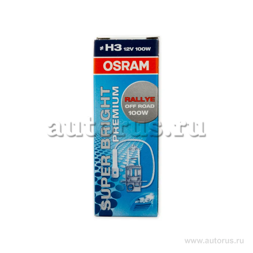 Лампа 12V H3 100W PK22s OSRAM OFF-ROAD 1 шт. картон 62201SBP