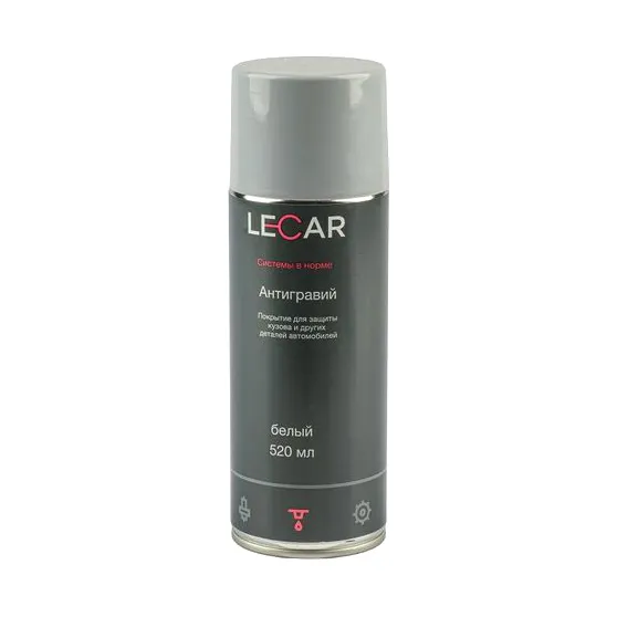 Антигравий, цвет белый, 520 мл. (аэрозоль) LECAR LECAR000031011