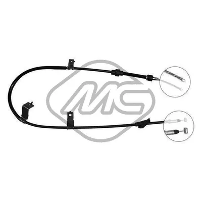 ТРОС РУЧНИКА HON CIVIC ALL (DRUM BRAKE) DX-RH Metalcaucho 81947