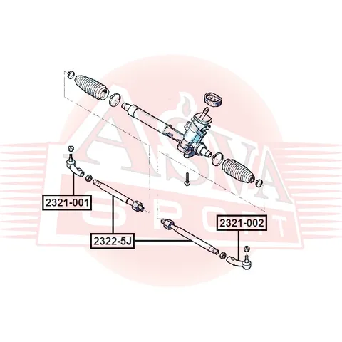Тяга рулевая ASVA 2322-5J
