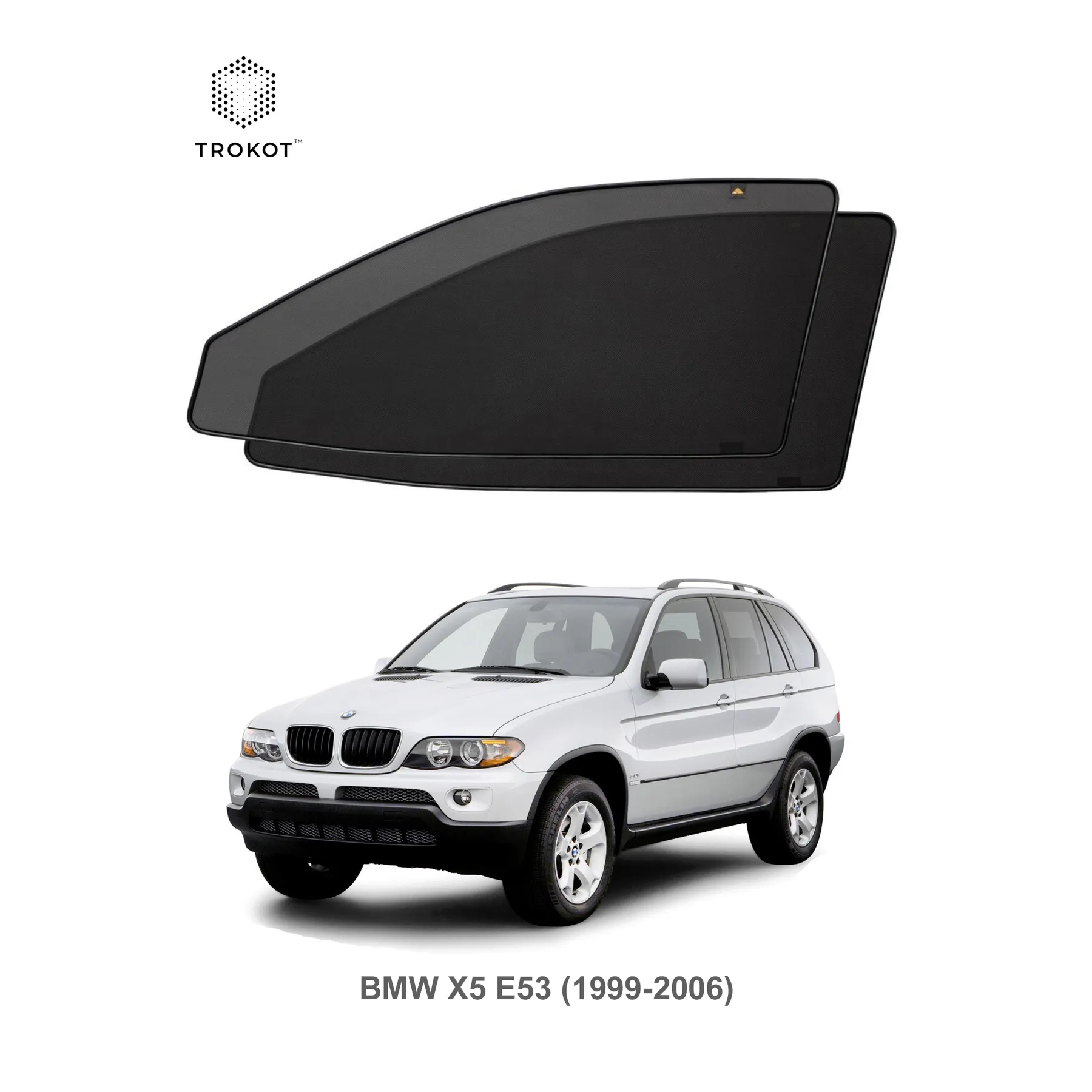 Комплект шторок на передние двери BMW X5 (1) (E53) (1999-2006)