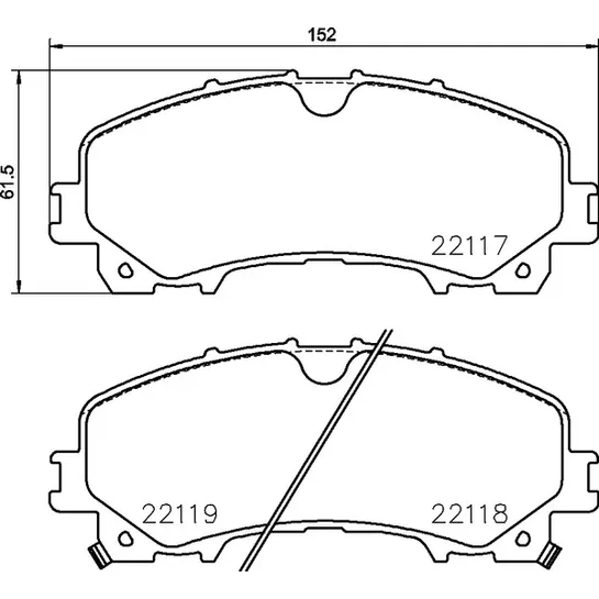 Колодки тормозные перед INFINITI Q50, 04, 13 - Q60 Coupe, 09, 16 - NISSAN X-TRAIL, 10, 13 - NISSHINBO NP2060