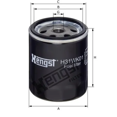 Фильтр топливный HENGST H31WK01