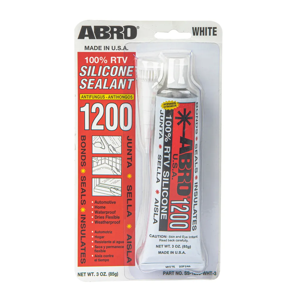 Герметик силиконовый белый 85гр ABRO SS-1200-WHT-3 ABRO SS-1200-WHT-3