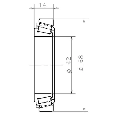 Подшипник кпп 42x68x14 renault SNR EC12238
