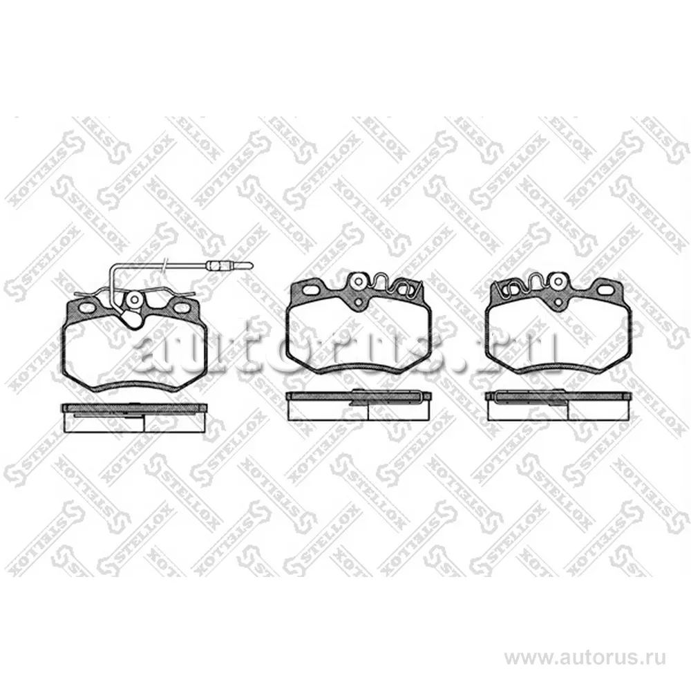 Колодки дисковые п. Peugeot 205 1.0-1.9D 83-93/309 1 STELLOX 181 012-SX