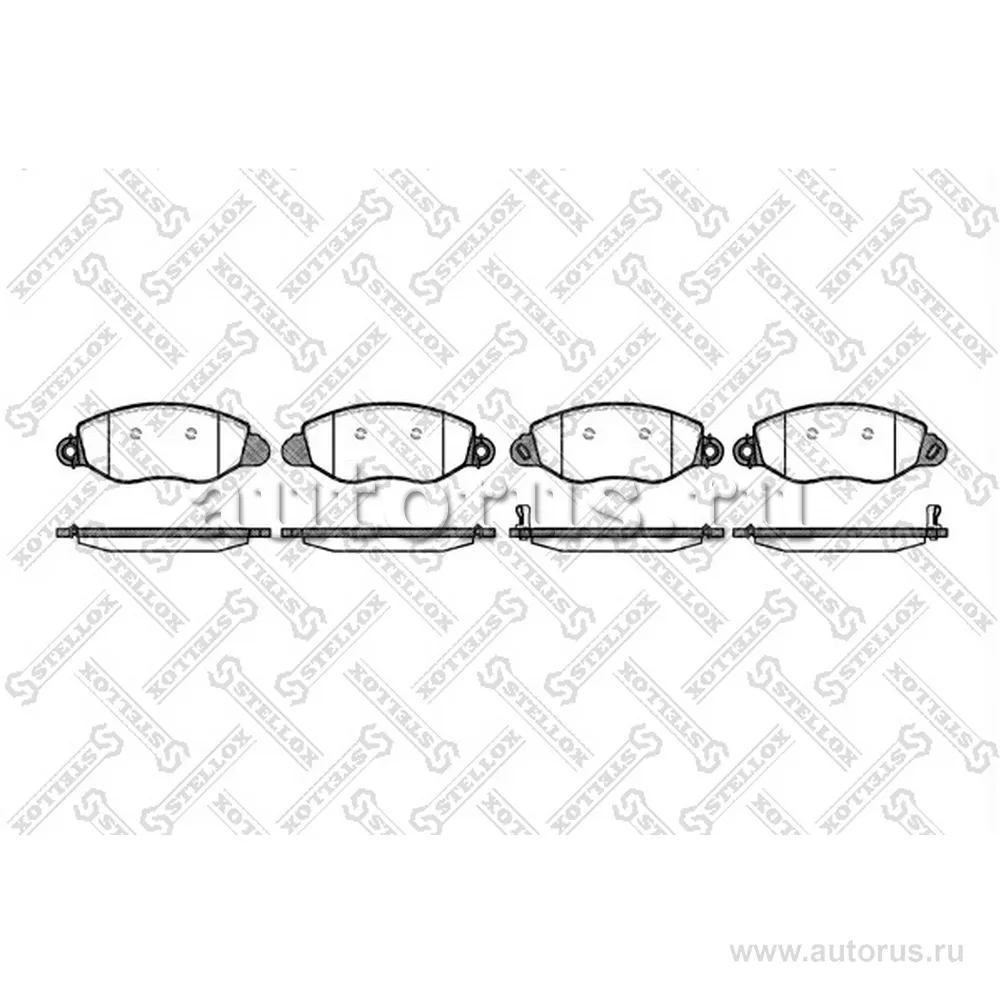Колодки дисковые п. с антискрип. пл. Ford Transit 2.3/2.0Di-2.4TDE STELLOX 783 012B-SX