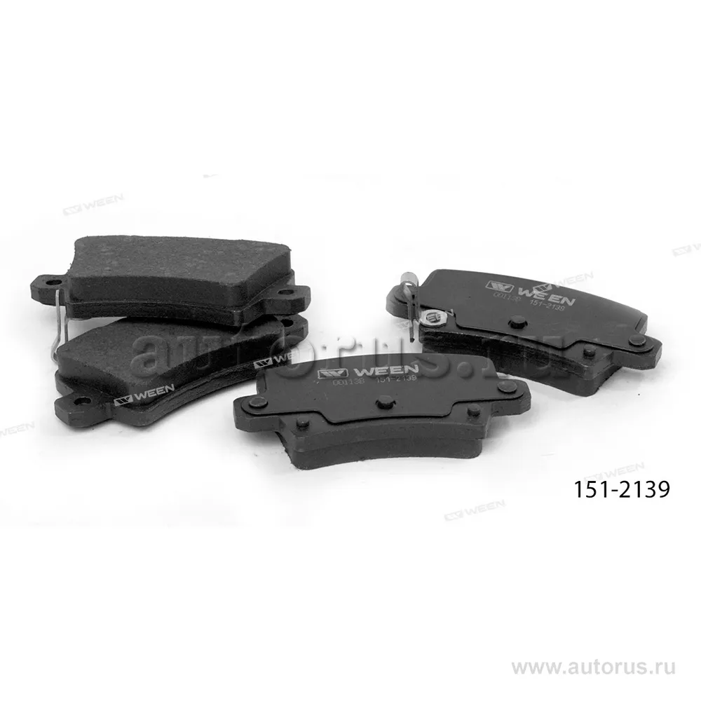 Тормозные колодки дисковые задние HONDA Civic (FN, FK) WEEN 151-2139