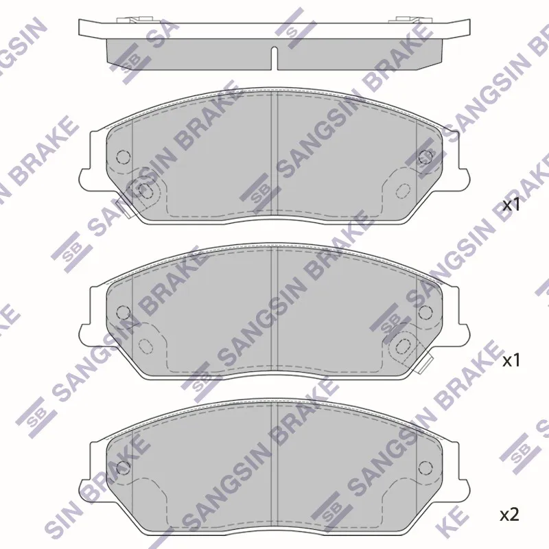 Колодки дисковые передние toyota camry 2.43.5 06 SANGSIN BRAKE SP1590