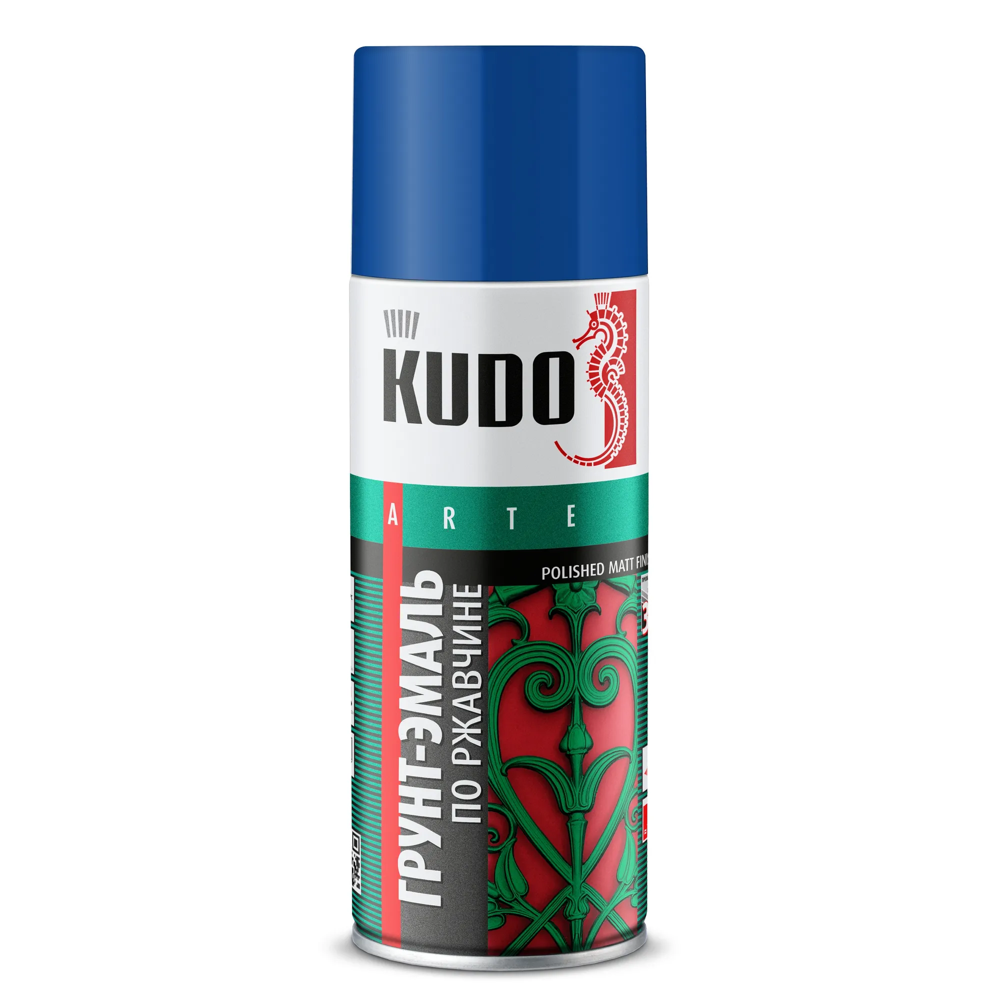 Грунт-эмаль по ржавчине синяя 520 мл KUDO KU-315005