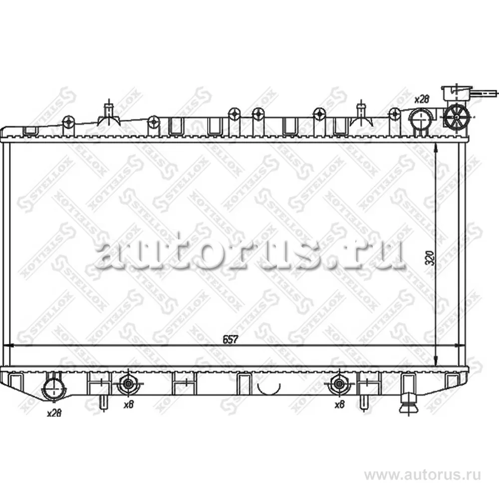 Радиатор системы охлаждения АКППNissan STELLOX 1025988_SX