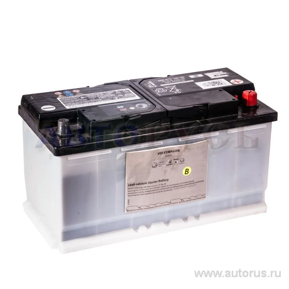 Аккумулятор VAG Standart 95 А/ч обратная R+ 353x175x190 EN450 А