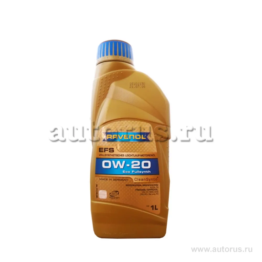 Моторное масло RAVENOL EFS EcoFullSynth SAE 0W-20 (1л) new 1111105-001 (4014835843127)